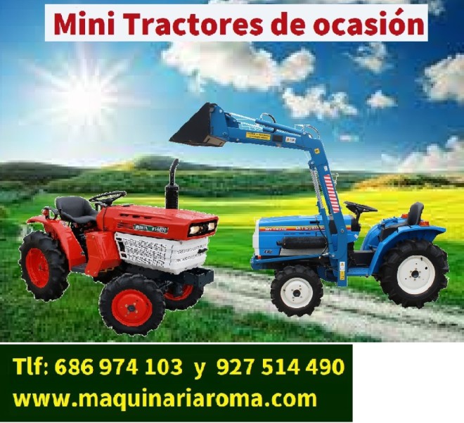 Mini tractor. Minitractor, Tractores pequeños