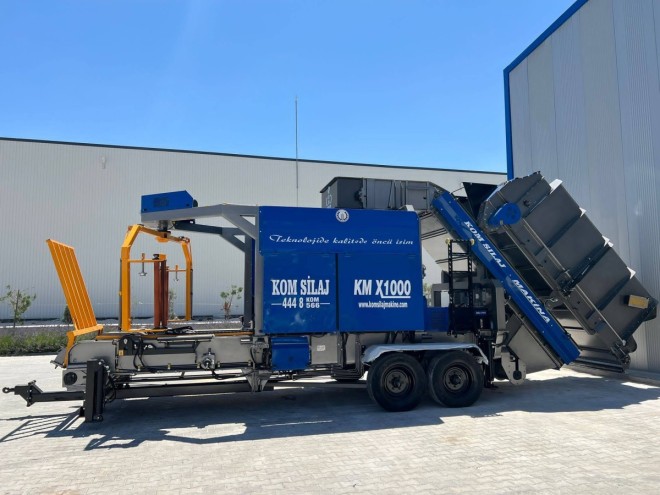 KOMSİLAJ KM-1000 / BALER - WRAPPER COMBİNATİON