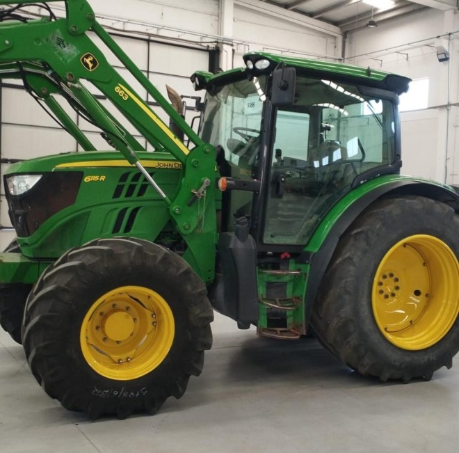 JOHN DEERE 6115R CON PALA JOHN DEERE 663 ORIGINAL