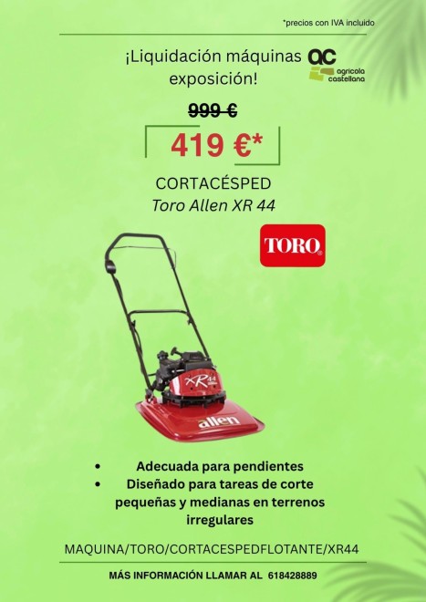 cortacesped flotante Toro