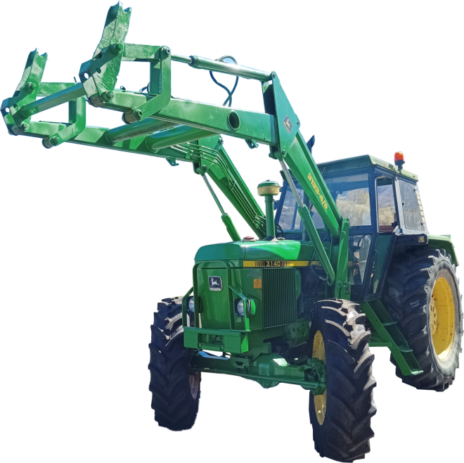 John deere 3140 con pala